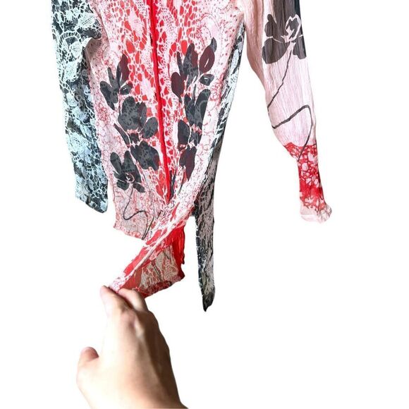 David Dart Women's 100% Silk Button Up Blouse/Shirt Size M - Picture 5 of 8